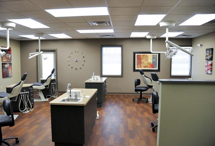 Comfortable patient treatment areas