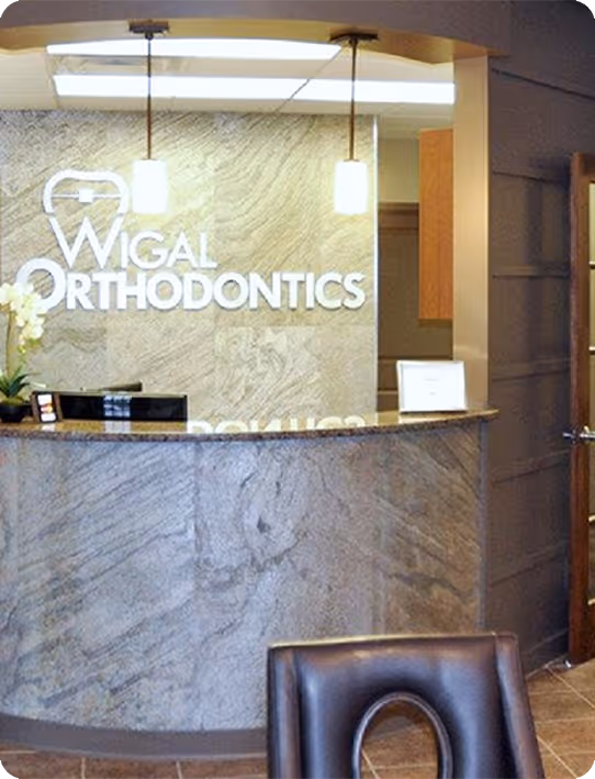 Patient waiting room in Wigal Orthodontics