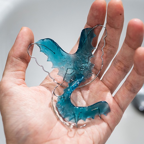 Caring for your retainer includes regular cleanings